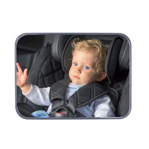 Rétroviseur de voiture pour bébé dos à la route, rétroviseurs de siège de voiture dos à la route | Miroir de siège arrière de miroir de voiture réglable pour bébé,Miroir de sécurité en acrylique