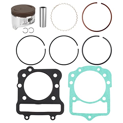 Autokay Cast Aluminium Engine Cylinder Piston Kit, Engine Cylinder Piston Gasket Kit Top End Rebuild Kit For Kawasaki Bayou 300 Klf300B 89-2004 #TOP1