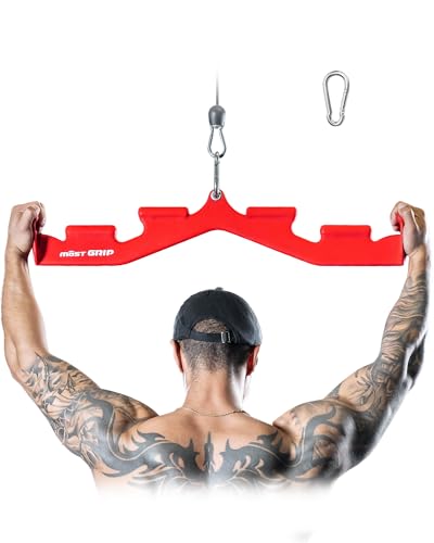 Barre de biceps à 6 poignées ergonomiques pour l'entraînement du dos complet
