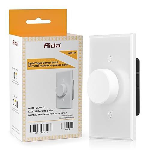 AIDA Digital Rotating Dimmer Switch For Dimmable LED