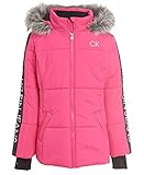 Calvin Klein Girls Glacial Puffer Jacket, FA21 Reflective Cabaret, 6X