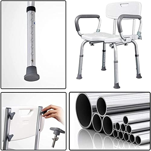 Banc de douche avec accoudoirs réglable pour senior