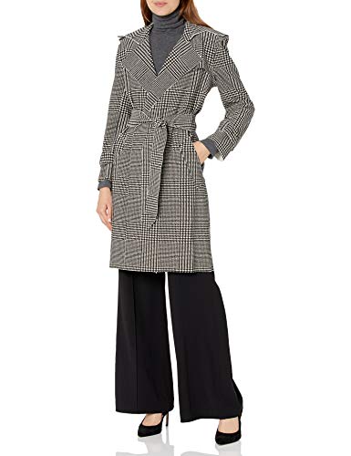 Norma Kamali womens COAT, Glenn Plaid, XS 34 US