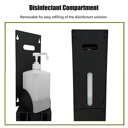 Dispenser disinfettante a pedale con vassoio antigoccia per gel e sapone, ideale per uffici, servizi igienici e ristoranti