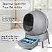 PETNF Self Cleaning Cat Litter Box,No More Scooping Automatic Cat Litter Box with Infra-Red Sensor System,Excellent Odor Removal,Ultra-Quiet Electric Automatic Kitty Litter Boxes for Multiple Cats
