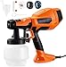 Pistola a Spruzzo 500W, 800ml Contenitore Vernice, Pistola per Verniciatura con 3 Ugelli e 3 Modalità di Pittura, Massimo di 900ml/min, Max 100 DIN/S, Home and Garden Spruzzatore per Verniciatura