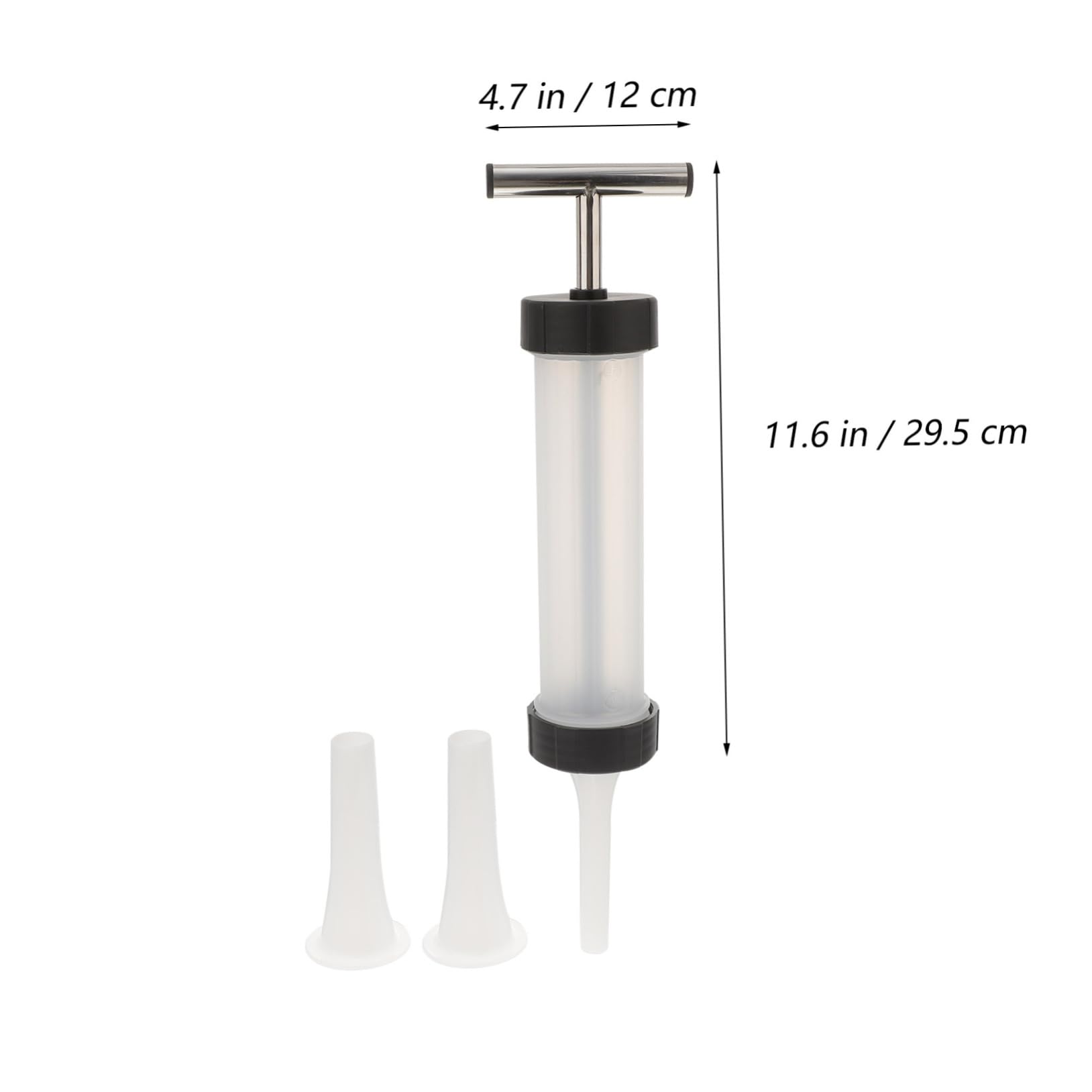 VINTORKY 1Set Manual Sausage Stuffer Kit Homemade Sausage Filler Tool with Tubes for Stuffing and Sausage Making