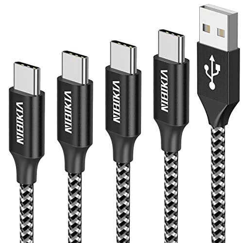 Cable USB Tipo C, [0.5m 1m 2m 3m]3A Cargador Tipo C Carga Rápida y Sincronización Cable USB C para Galaxy S21/S20/S10/S9/S8/M51/M31/M21/Note 10/Note 9, Huawei P40/P30/P20, Redmi Note 9 Pro/9/8 Cover