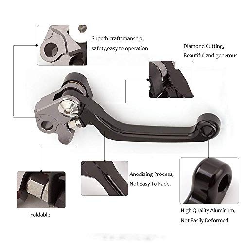 Levier embrayage frein Kawasaki KLX250 D-TRACKER 1998-2007, commande moto alu - 3