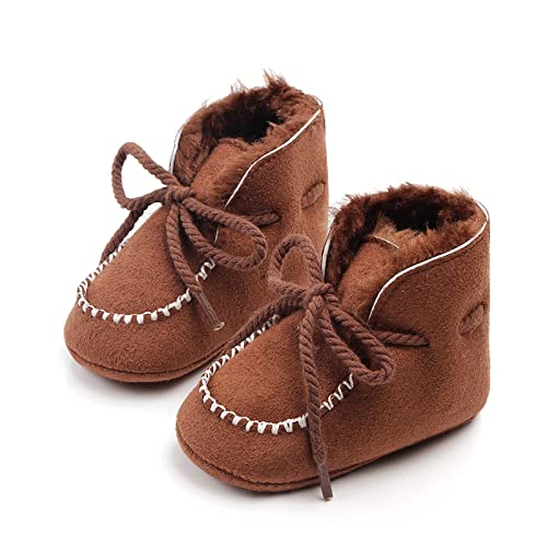 BabyStiefel 0-18 Monate Warmes Rutschfeste Weiche Gummisohle...