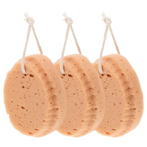 VALICLUD 3 piezas Esponjas de Baño Exfoliantes Suaves Esponjas para Ducha Ergonómicas Accesorio de Baño para Adultos Material Elástico y Duradero Limpieza y Revitalización Piel