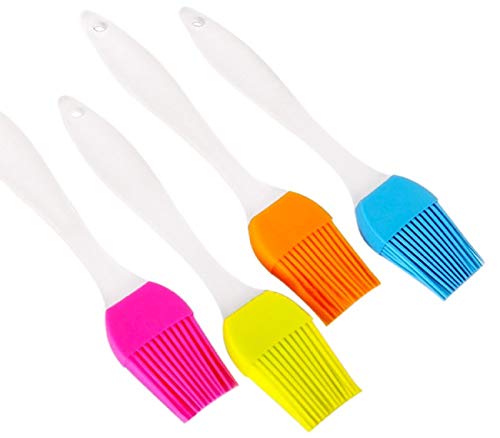 Silicone Pastry Brush Varying Bright Color Heat Resistant Baking Barbecue Basting Brushes for Perfect for BBQ