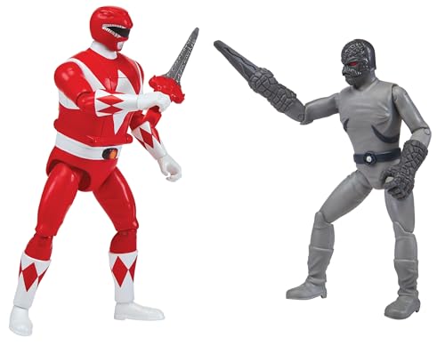 Power Rangers Mighty Morphin Re-Ignition - Auto-Morphin Red Ranger vs Putty Patroller Verse 2-Pack by Playmates Toys