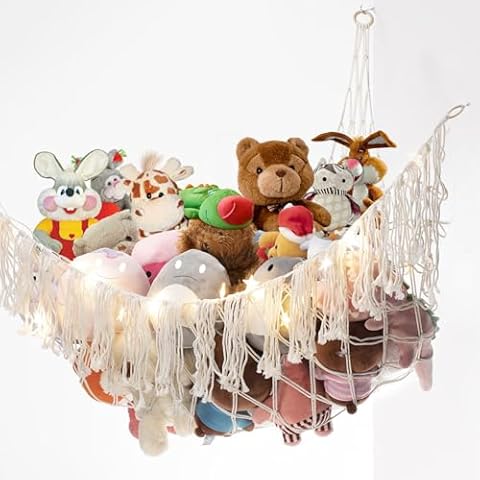 CUHIOY Large Toy Hammock with Lights Cover