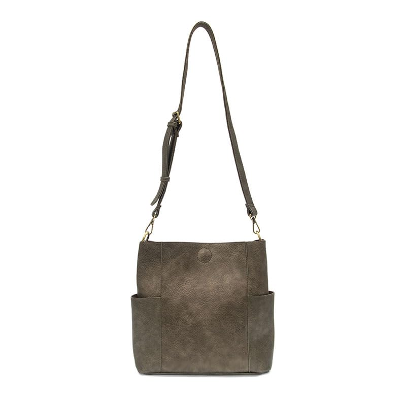 Image of Joy Susan Side-Pocket Bucket Bag: Kayleigh Crossbody