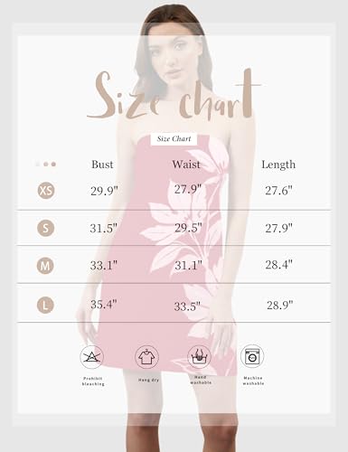 Image of TERIVEEK Women Strapless Linen Tube Mini Dress Summer Boho Beach Sundress