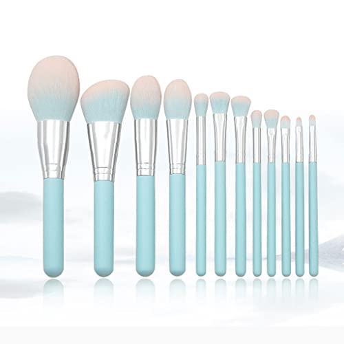 Outil de maquillage bleu clair en bois pour réussir vos looks de bureau