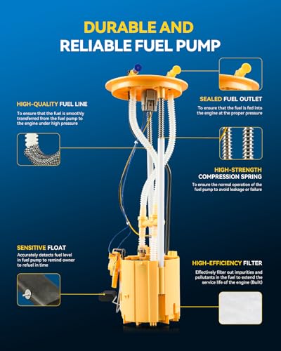 Image of PHILTOP Electric Fuel Pump Assembly FG1663 Fit for Ram 3500 6.7T, Ram 5500