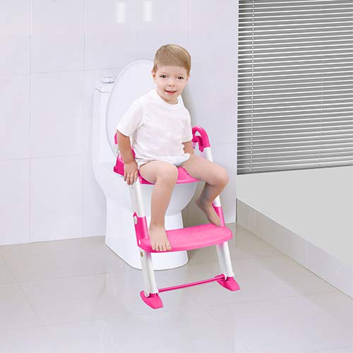 Gpct GPCT1035 [Portable] 3-In-1 Kids Toddlers Potty Training Seat W/Step Stool. Sturdy thumb #3