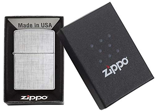 Zippo Linen Weave encendedor de bolsillo miniatura 5