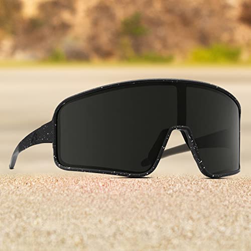 Image of MAXJULI Polarized Sunglasses for Men Women, Windproof Outdoor Sports Cycling Running UV400 Protection Sun Glasses 8121
