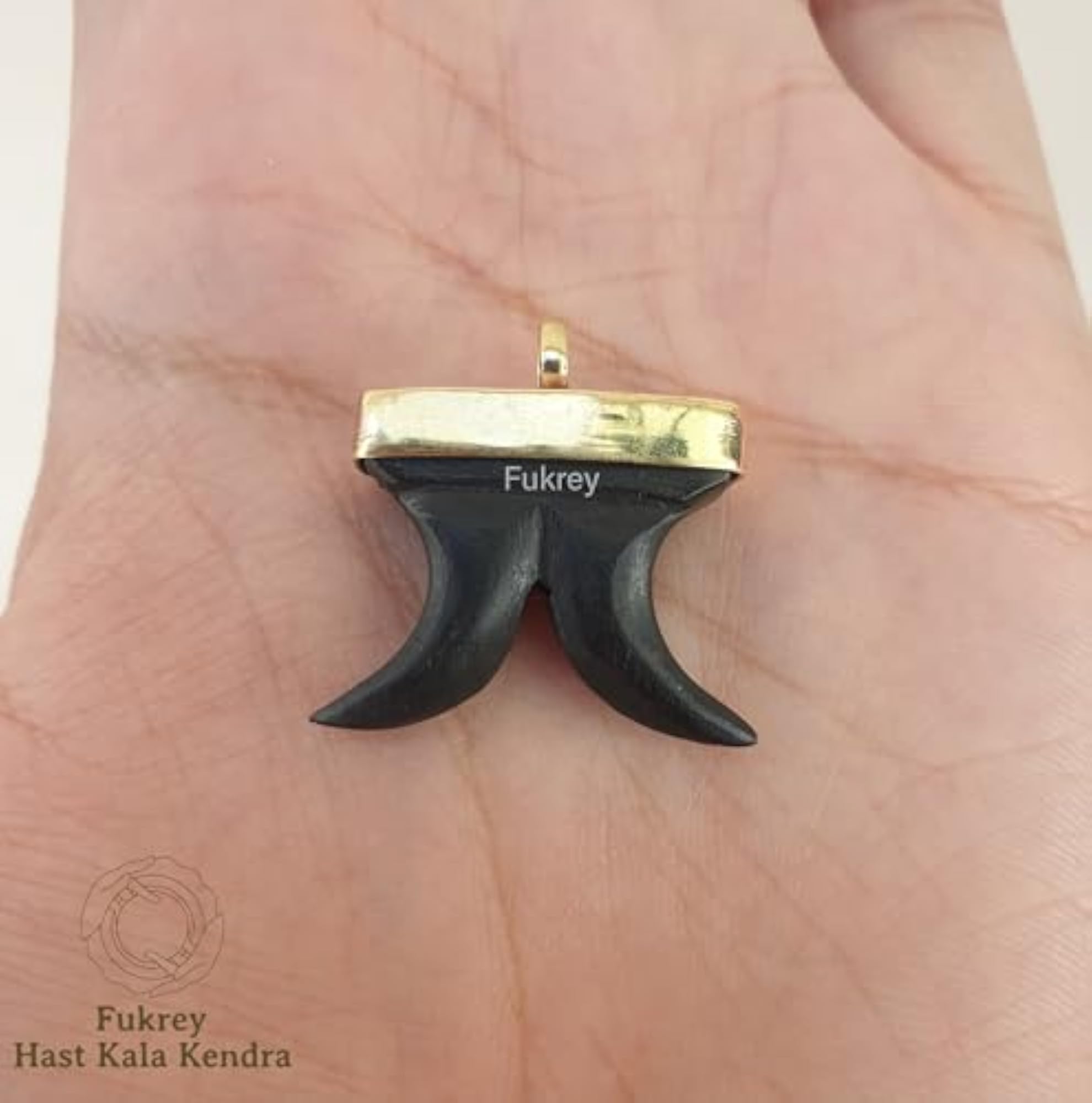 Original Karungali Tiger Teeth Dollar Pendant