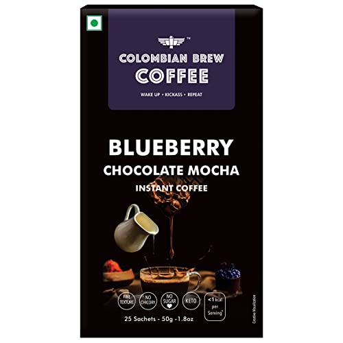 Colombian Brew Blueberry Chocolate Mocha Instant Coffee