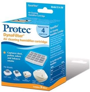 Kazz Dynafilter Air Cleaning Humidifier Cartridge (3-Pack) Kaz DnyaMist, CVS 4100, Kaz HealthMist, Vicks V400, V420, V425