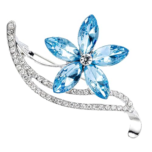 Brosche mit Vergissmeinnicht-Blume, Broschen für Damen, UK, Vergissmeinnicht-Geschenke für Damen, Broschen für Damen, Vintage-Geschenke, Broschen für Damen, Glücksbringer-Geschenke