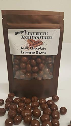 Steve's Gourmet Confections Milk Chocolate Covered Espresso Beans, 4 Ounce