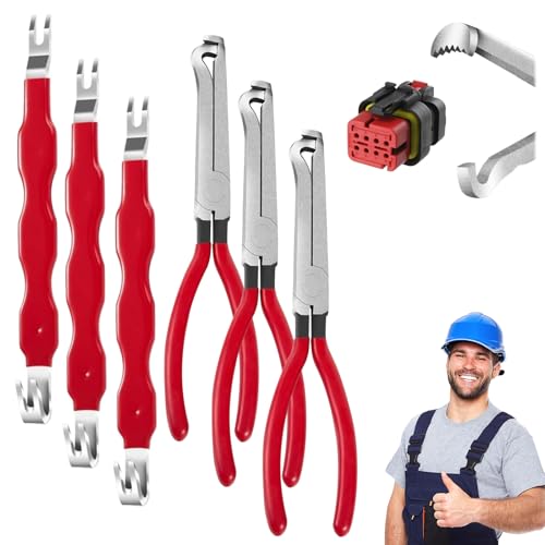 Image of Electrical Disconnect Pliers, 2025 New Connector Separator Tool, Multi-purpose Automotive Terminal Removal Tool, Durable Wire Terminal Tool for Automotive Repair, Universal for Technicians (3 Set)