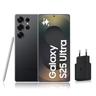 Samsung Galaxy S25 Ultra, Smartphone Android 5G avec Galaxy AI, 256 Go, Chargeur secteur rapide 25W inclus, Smartphone déverrouillé, Noir Titane, Version FR
