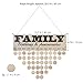 ROSENICE Family Birthdays and Anniversaries Board Birthday Reminder Hanging DIY Wooden Calendar Plaque Home Wall Decoration