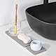 4 Stück wasserabsorbierende Kieselstein-Untersetzer, wasserabsorbierende Steinschale für Spüle, Kieselgur Erde Seifenschale verwendet für Handseifen, Tassen, Getränkeflaschen, Pflanzen (4 Quadratisch)