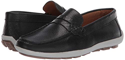 Image of Driver Club USA Kids' Kids Made in Brazil Fashion Genuine Leather Driving Loafer with Penny Detail