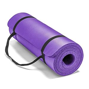 Lions Yoga Mat Thick 10MM – 183cm x 60cm Multi Purpose Yoga Matt for Men Women, Non Slip NBR Foam Exercise Mat with Carry Strap, Perfect for Pilates, Stretching, Home Gym Exercise