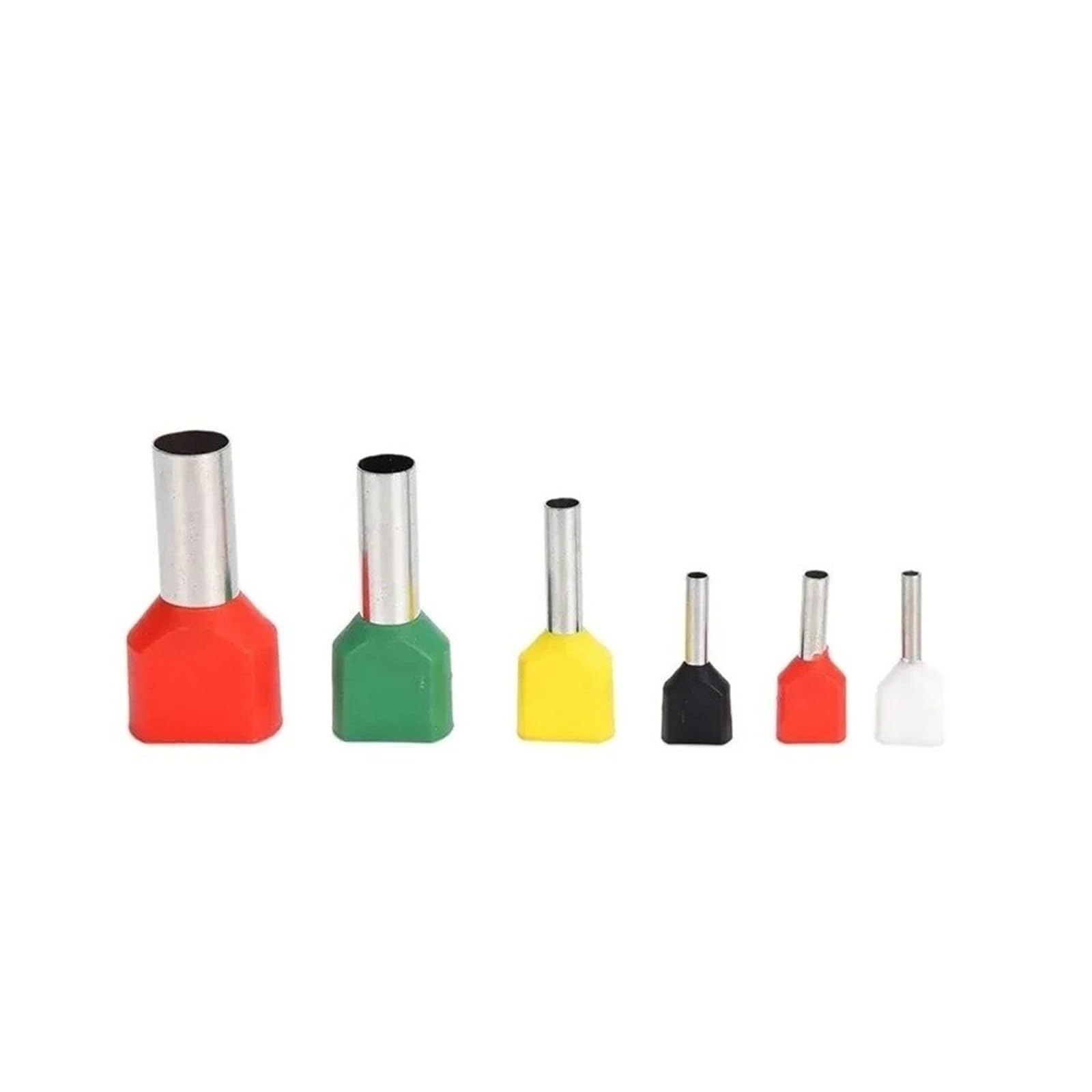 ZS Hardware 1000 Stück isolierte Aderendhülsen TE0508 ​​TE7508 TE1008 Drahtverbinder(1000pcs Red,TE1508)