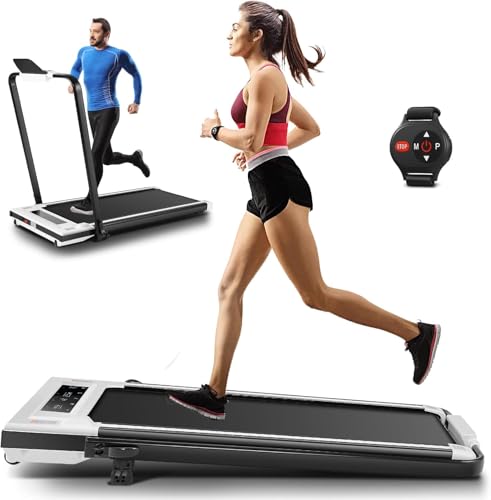 ANCHEER Folding Treadmill with Incline, LED Touch Screen
