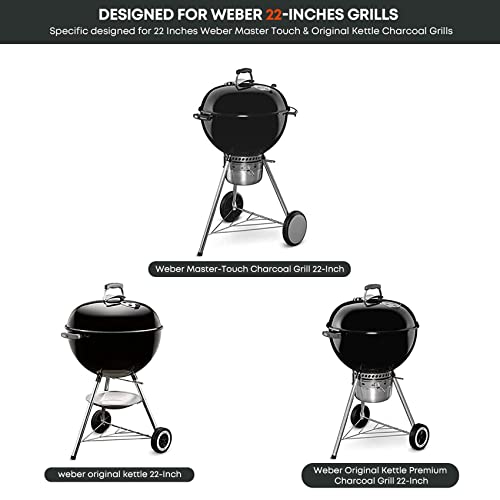 Stanbroil Grill Side Table For 22 Inch Weber Master-Touch & Original Kettle & Original Kettle Premium Charcoal Grills #TOP4