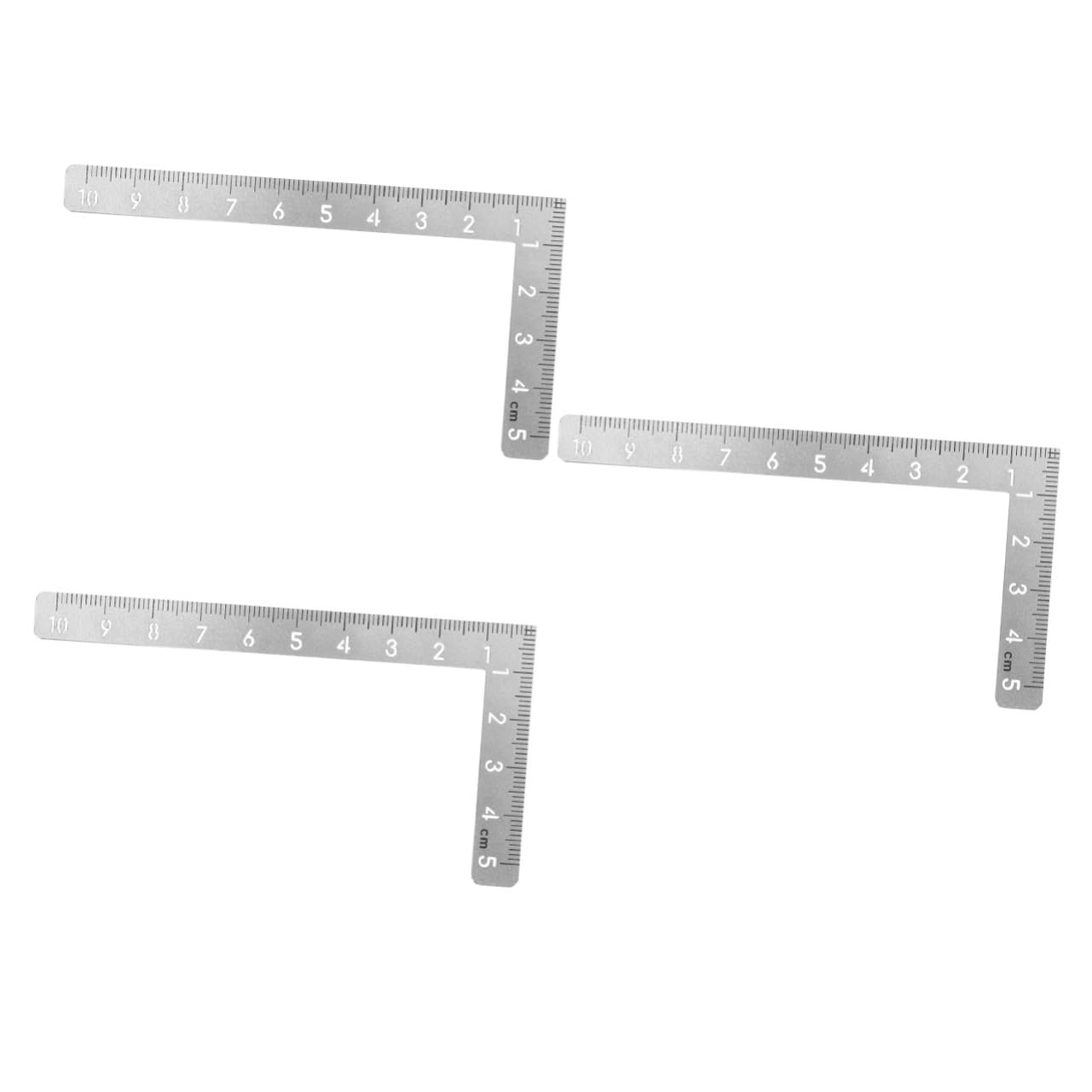 3stücke Edelstahl Winkelmaß Ruler Leicht Und Tragbar Präzise Messungen Für Holzarbeiten Und Kunstprojekte Für Schreiner Und Designer