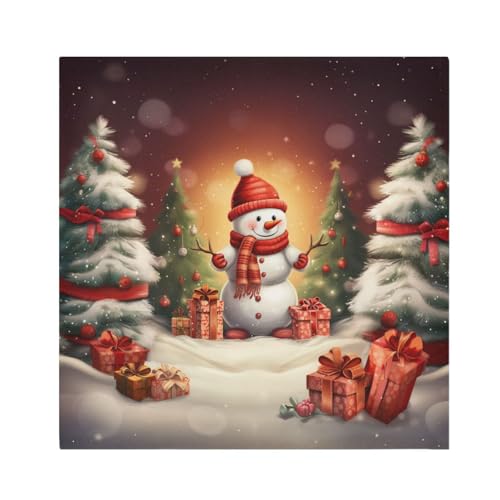 Servilletas de tela navideñas pack de 6 multicolor miniatura 1