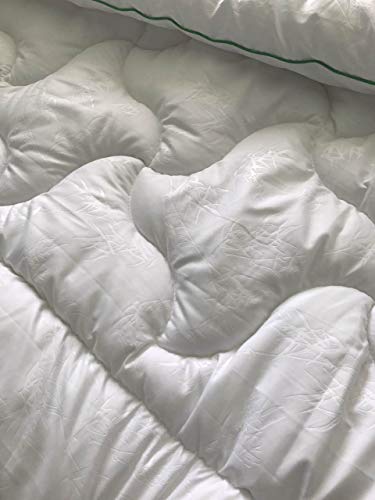 Bergmann Bettdecke Bambusmotiven für Allergiker, Kinder und Erwachsene, Microfaser Decke, Steppdecke waschbar bis 95°, Öko Tex, Schlafdecke - Weiche Steppbettdecke Polyester Füllung 135 x 200 cm - Image 6