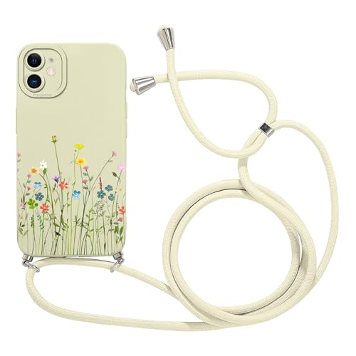 Coiwxmoi Coque avec Cordon pour iPhone 12 6,1