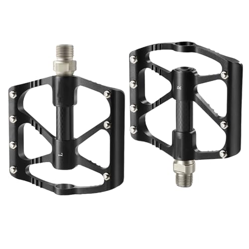 Pedales para bicicleta, pedal de bicicleta de aleación de aluminio, rodamiento sellado, reemplazo ergonómico antideslizante para viajes, ciclismo interior, ciclismo