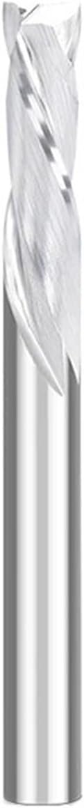 1pcs Carbide Compression Router Bit 1/4 Inch Shank Up Down Cut Carbide End Mill 1/4 Inch Cutting Diameter Wood Milling Cutter for Wookwork 3D Engraver Carving(6.35x6.35x17x50)