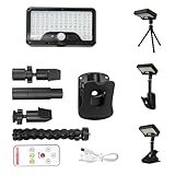 ZWTPGKRD Sensores de movimiento solares para exteriores, lámpara de pared impermeable, encendido/apagado automático, porche de seguridad para camping, jardín, patio, tienda de campaña, encendido