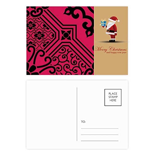 Cartes postales style japonais chinois Asia Lines motif Père Noël | Lot de 20
