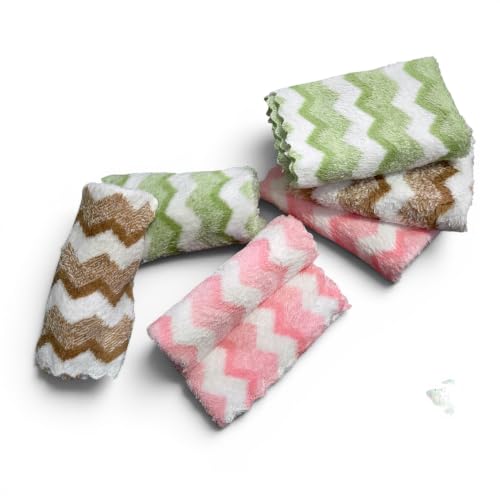 Image of Face Towel - Set of 12 (25x25 cm,Multicolor) Rumal /Handkerchief /Hanky Set for Women, Kids and Newborn Babies | Ultra-Soft, Quick Dry, Absorbent | Small Towel for Hand & Face Wash