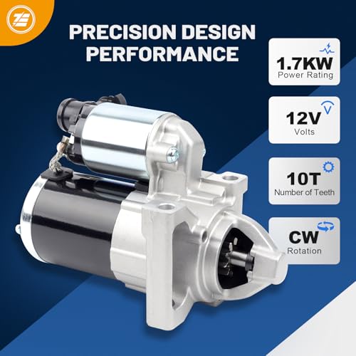 Image of Ezexpreze 10910 New Starter for 14-18 Chevy Silverado 1500 Suburban Tahoe, Cadillac Escalade 6.2L 2015-2016, GMC Sierra 1500 V6 V8 4.3 5.3L 6.2L, for 2015-2016 GMC Yukon, 12655055 M000T24072