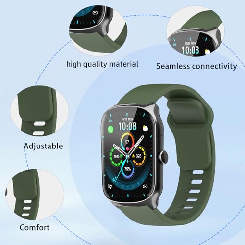 Correa de silicona para STECEi S68 Smartwatch verde miniatura 2